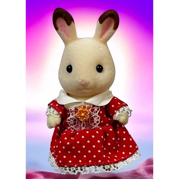 Calico Critters Sylvanian Chocolate Rabbit FREYA Figure Daughter Girl Sister - Picture 1 of 8